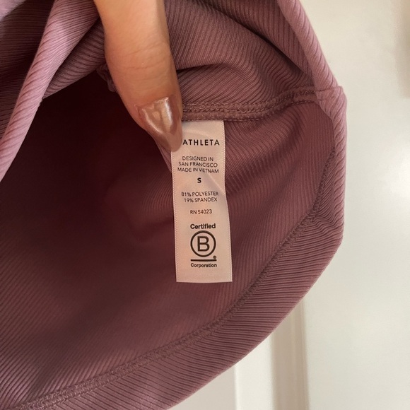 Athleta Bayview Tee Flora Mauve - S - Picture 5 of 6